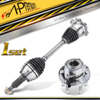 Front CV Axle and Wheel Hub Bearing Assembly for GMC Sierra, Chevy Silverado