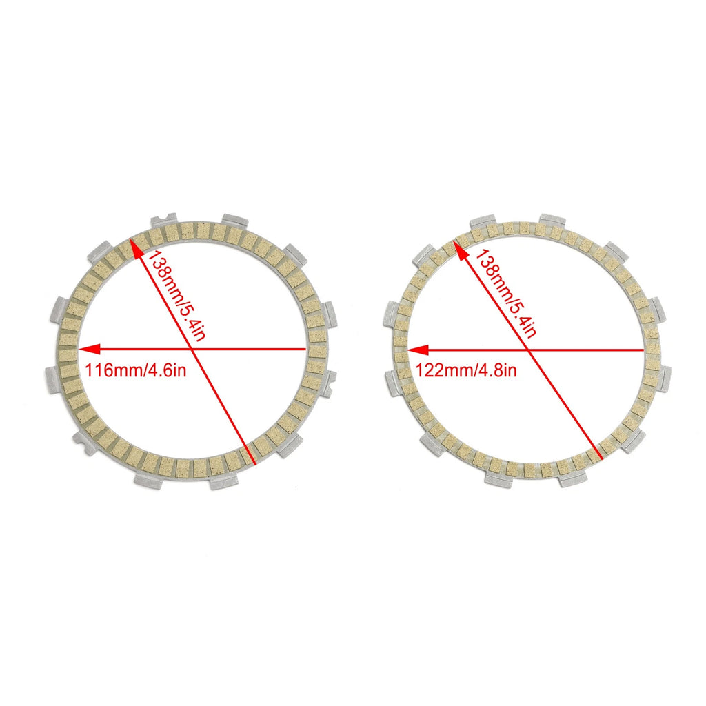 Clutch Friction Plate Kit for Kawasaki Z250 ABS Z300 (2015–2017) 13088-0558