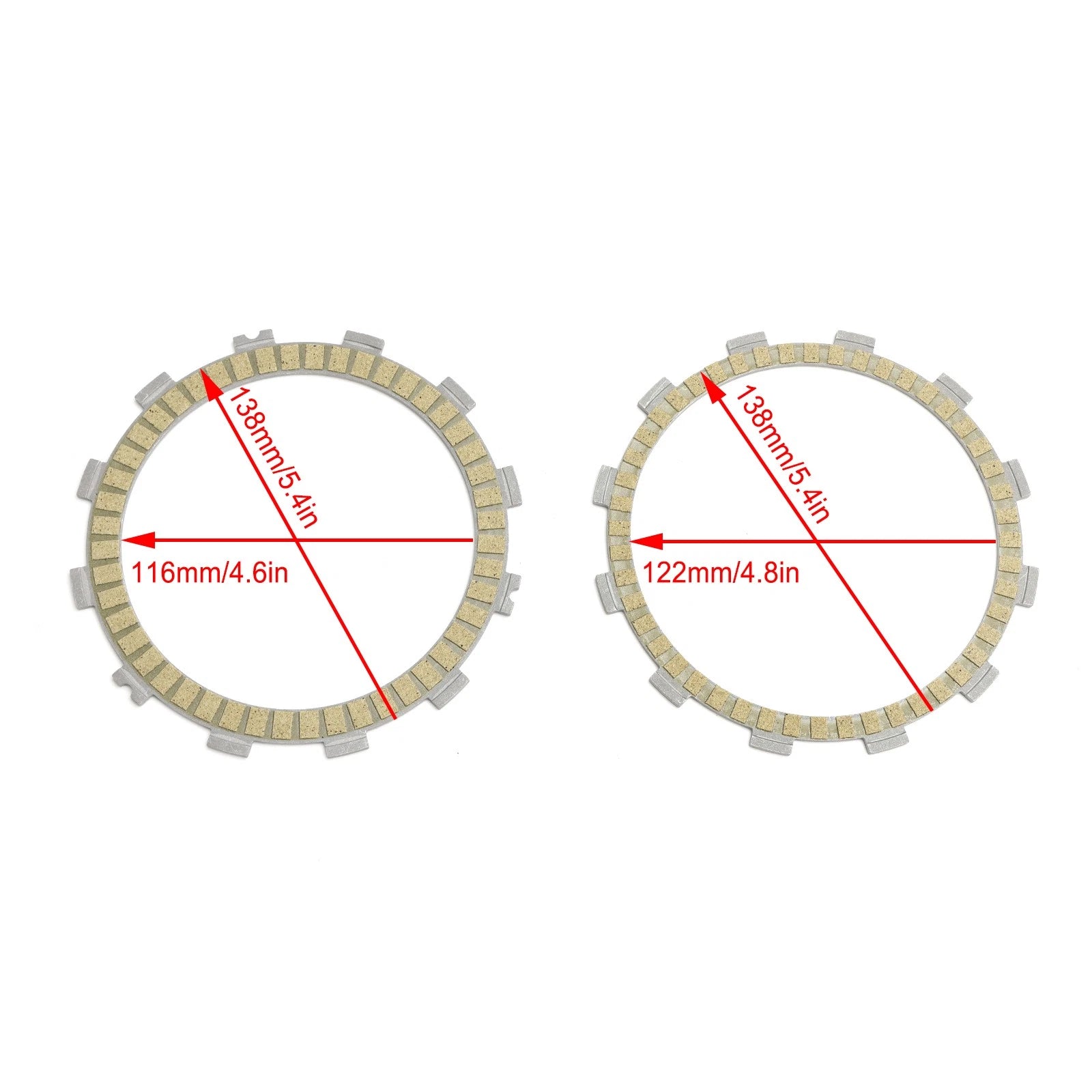 Clutch Friction Plate Kit for Kawasaki Z250 ABS Z300 (2015–2017) 13088-0558