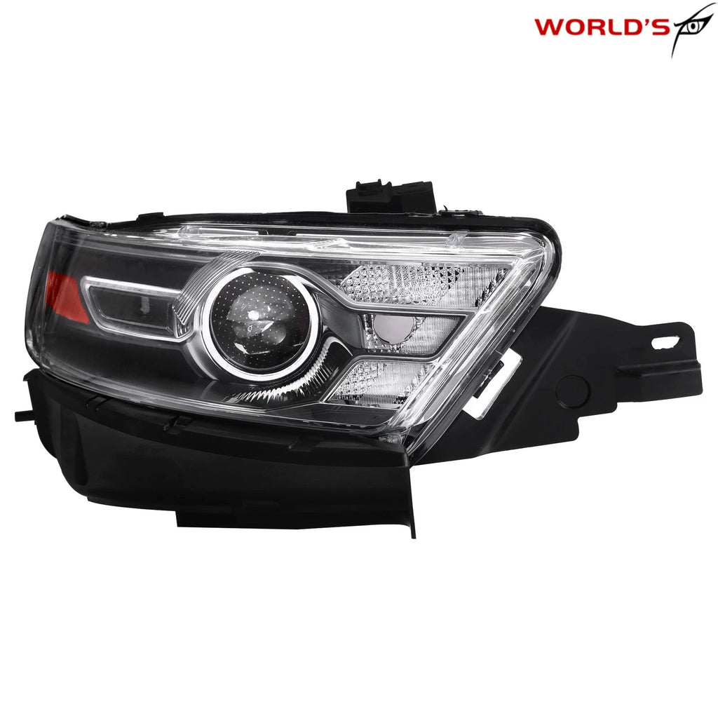 Halogen Projector Headlight with Gray Trim for Ford Taurus (2014–2016)