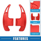 Set of 2 Steering Wheel Shift Paddles for Ford Mustang (2015–2021) Red