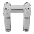 Chrome 4" Handlebar Riser for Harley Dyna Street Bob Super Wide Glide
