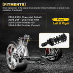 Set of 2 Complete Struts and Springs for Chevy Cobalt, HHR