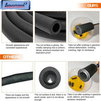 10FT 1/4" NBR Fuel Line Hose for Small Engine (30R7, 200PSI)