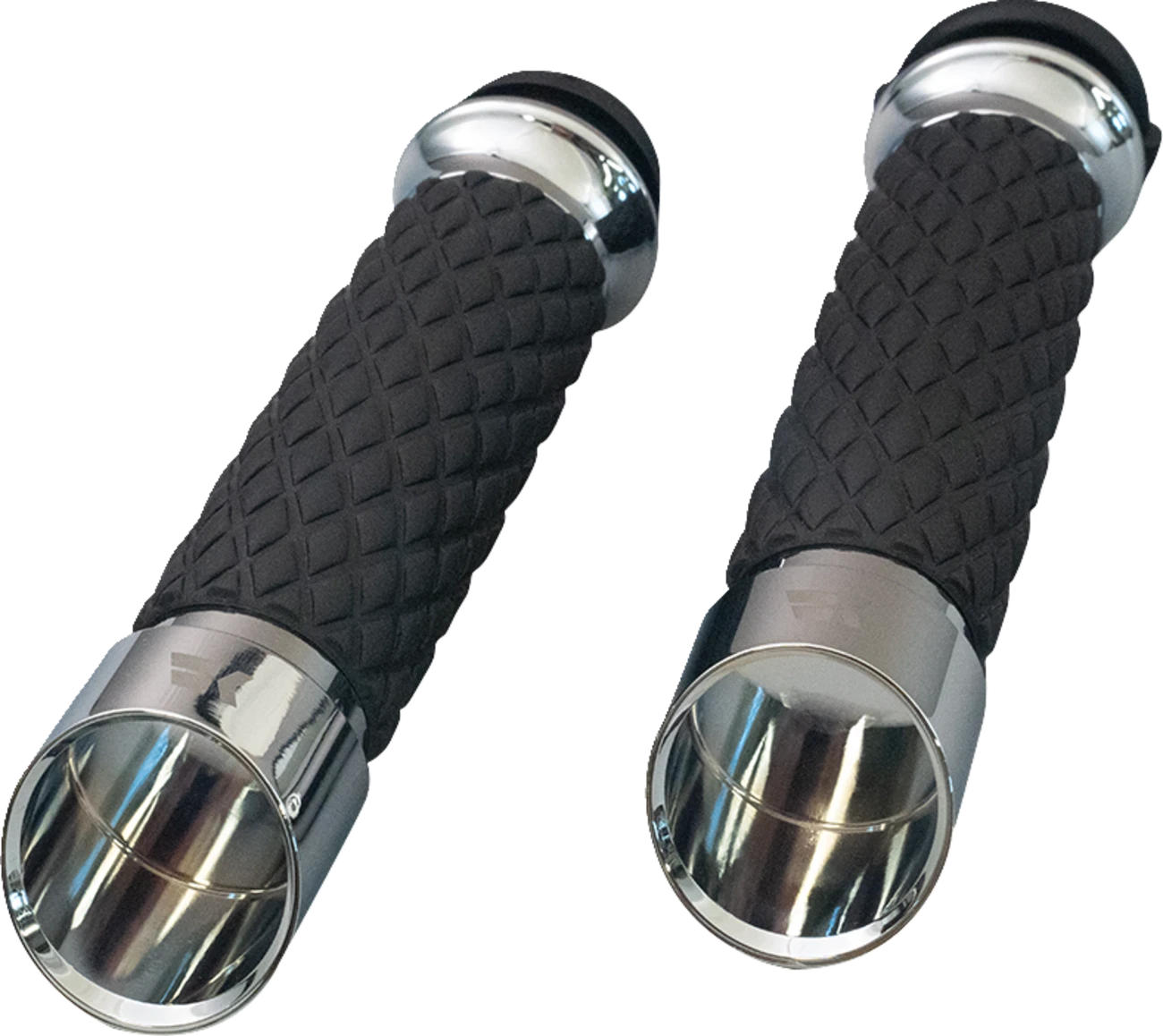 Edge Grips for Custom Contour Motorcycles (Chrome) - Part #500315