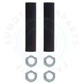 Set of 2 Front Tie Rod End Adjusting Sleeves for Lincoln Navigator (1998–2002)