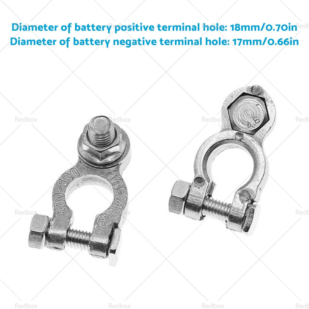 8PCS Car Battery Terminals Positive Negative Connectors Clamp for