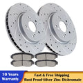 Front Drilled Brake Rotors and Ceramic Pads Kit for Honda CR-V (2012–2016)