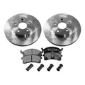 Set of 2 Brake Rotors and Pads for Buick Skylark (1990–1998) Front