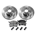 Set of 2 Brake Rotors and Pads for Buick Skylark (1990–1998) Front