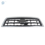 Chrome Shell + Gray Insert Front Bumper Upper Grille for Toyota Sequoia (2008–2016)