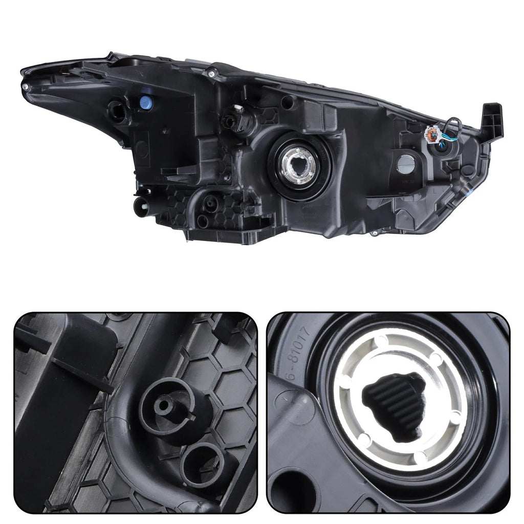 Left LED Headlight for Nissan Kicks SR (2018–2020) Black