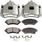 Set of 2 Front Brake Calipers with Ceramic Pads for Cadillac DeVille