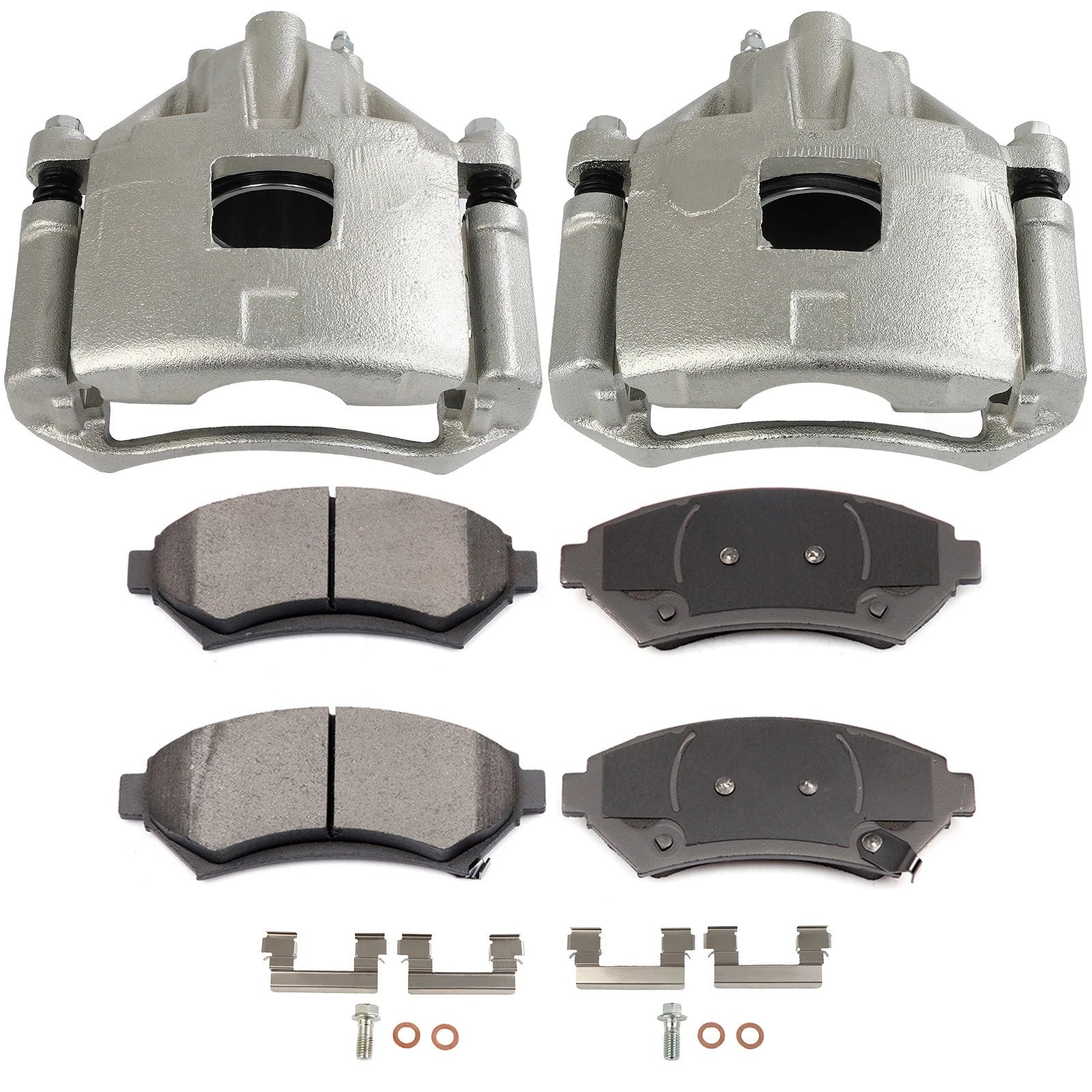 Set of 2 Front Brake Calipers with Ceramic Pads for Cadillac DeVille