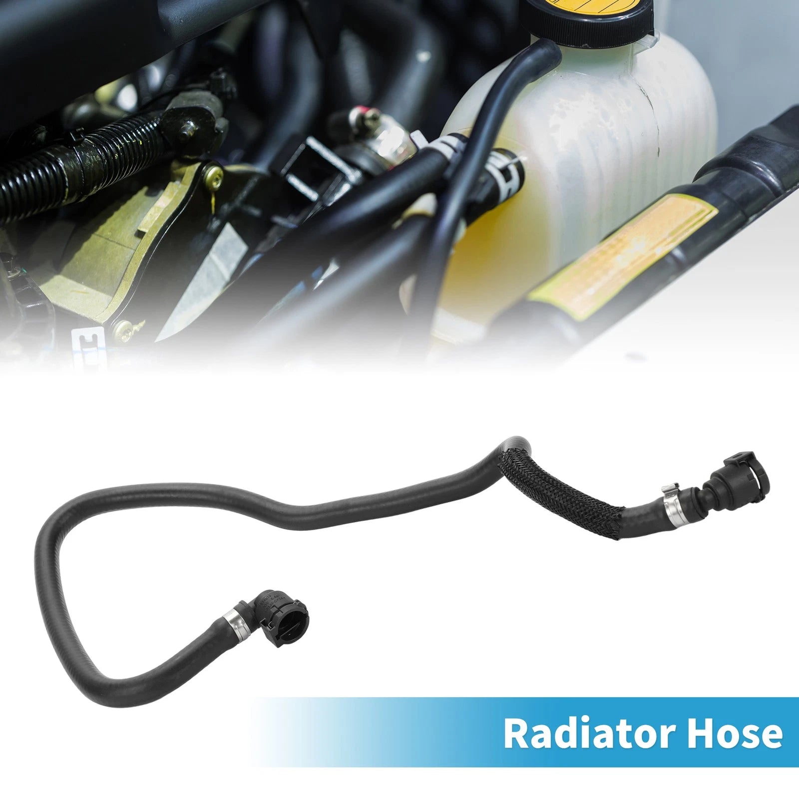 Radiator Hose No.17128602600 for BMW 530e (2018–2020) Rubber Black 1 Pc