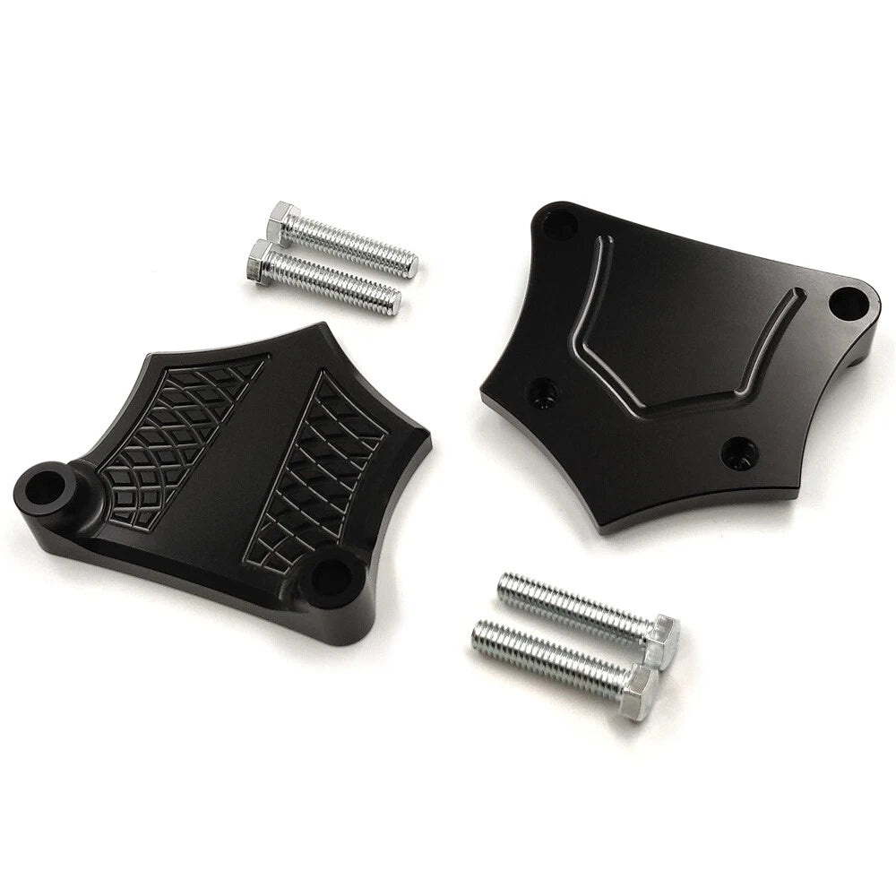 E-O Black Contrast Fender for Harley Baggers (1984–2013) 3/4" Spacer