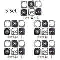 Set of 5 Carburetor Kits for Husqvarna 113LD, 123C & Stihl 020, 020T, MS191