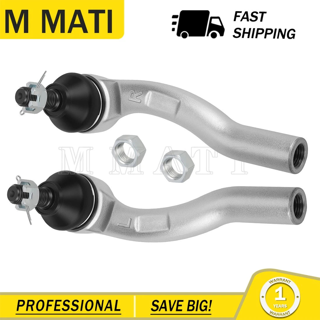 Tie Rod Ends Set of 2 for Honda Pioneer 1000 1000-5 (2016–2021) 53560-T0A-A12