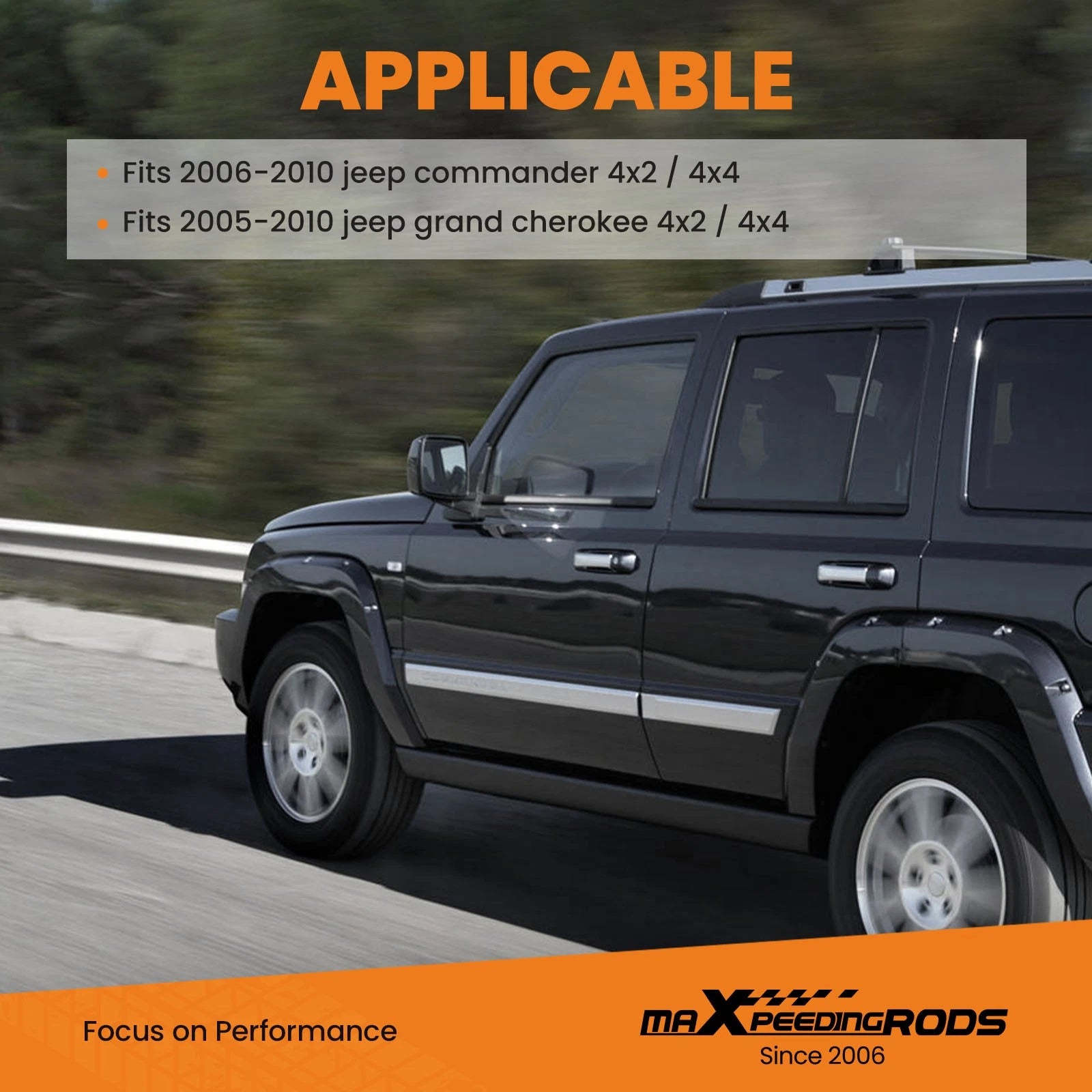 2" Leveling Lift Kit for Jeep Grand Cherokee WK 2WD/4WD (2005–2010)