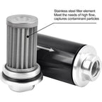 50MM Serviceable Filter with Adapters & Bracket for Universal Applications