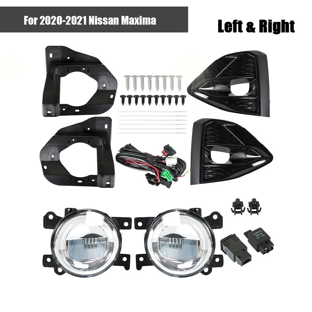 Clear Fog Lights Kit for Nissan Maxima (2020–2021)