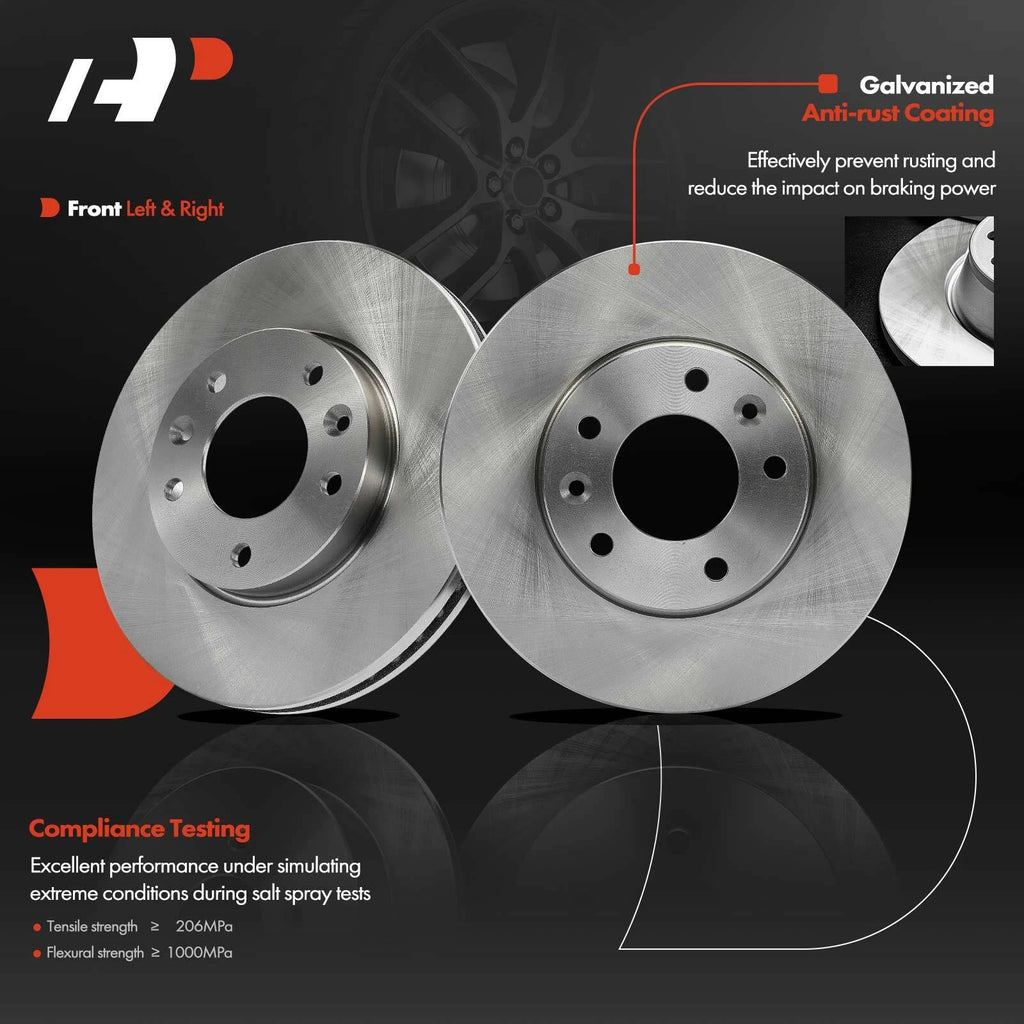 2X Front Disc Brake Rotors for Kia Sedona (2004–2005)