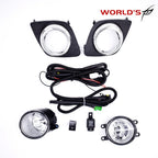 Set of 2 Chrome Fog Lights for Toyota RAV4 (2009–2012)