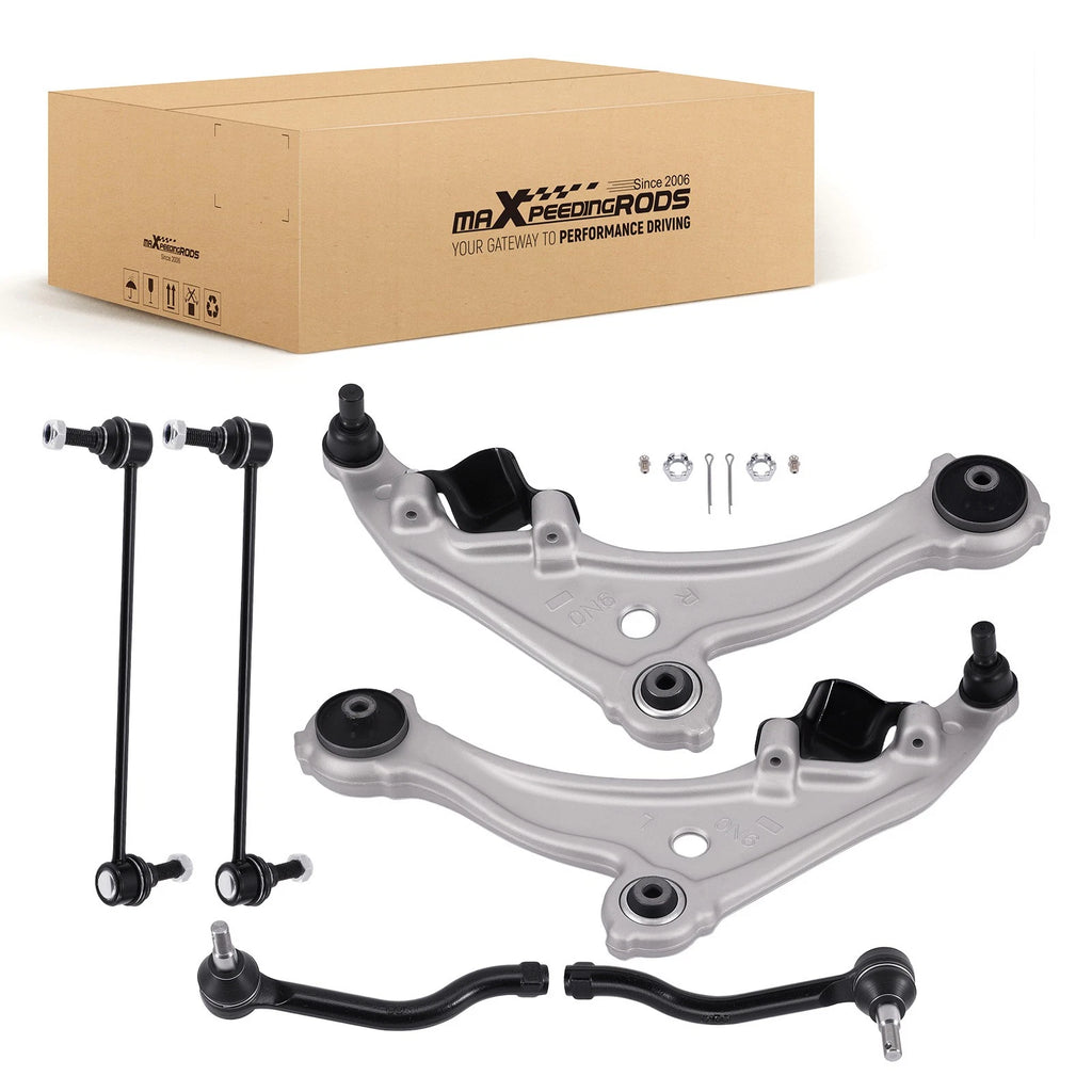 6pcs Front Control Arm Tie Rod Sway Bar for Nissan Maxima (2009–2014)