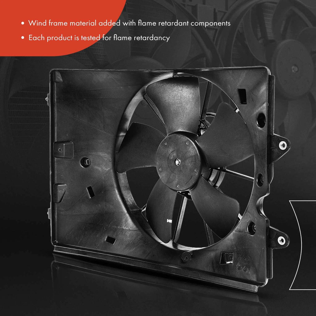 Cooling Fan Assembly with Shroud for Honda Pilot (2009–2015) Ridgeline (2009–2014)