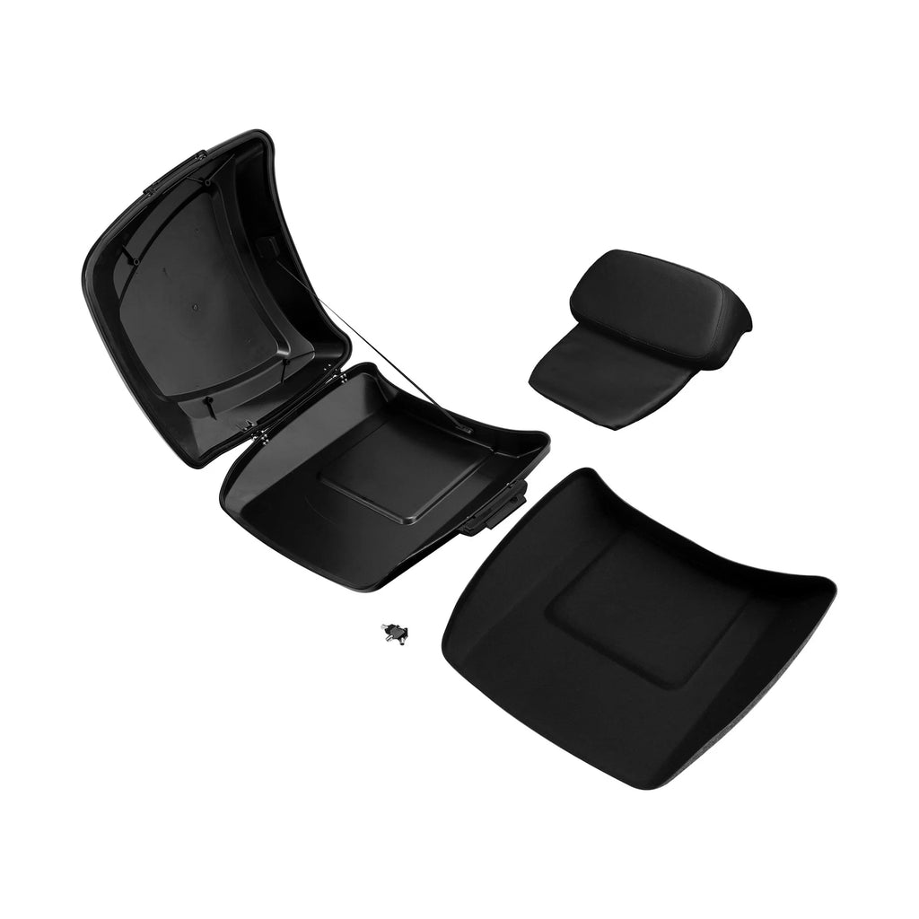 Black Razor Trunk Pad Mount Rack for Harley Road Glide (2014–2025)