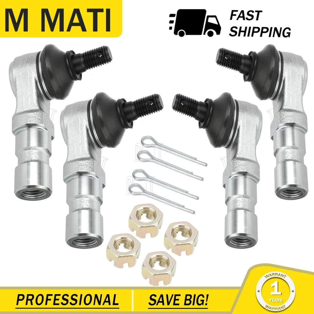 Set of 4 Upper Ball Joints for Suzuki LT230GE LT250EF LT250R LT300E LT500R