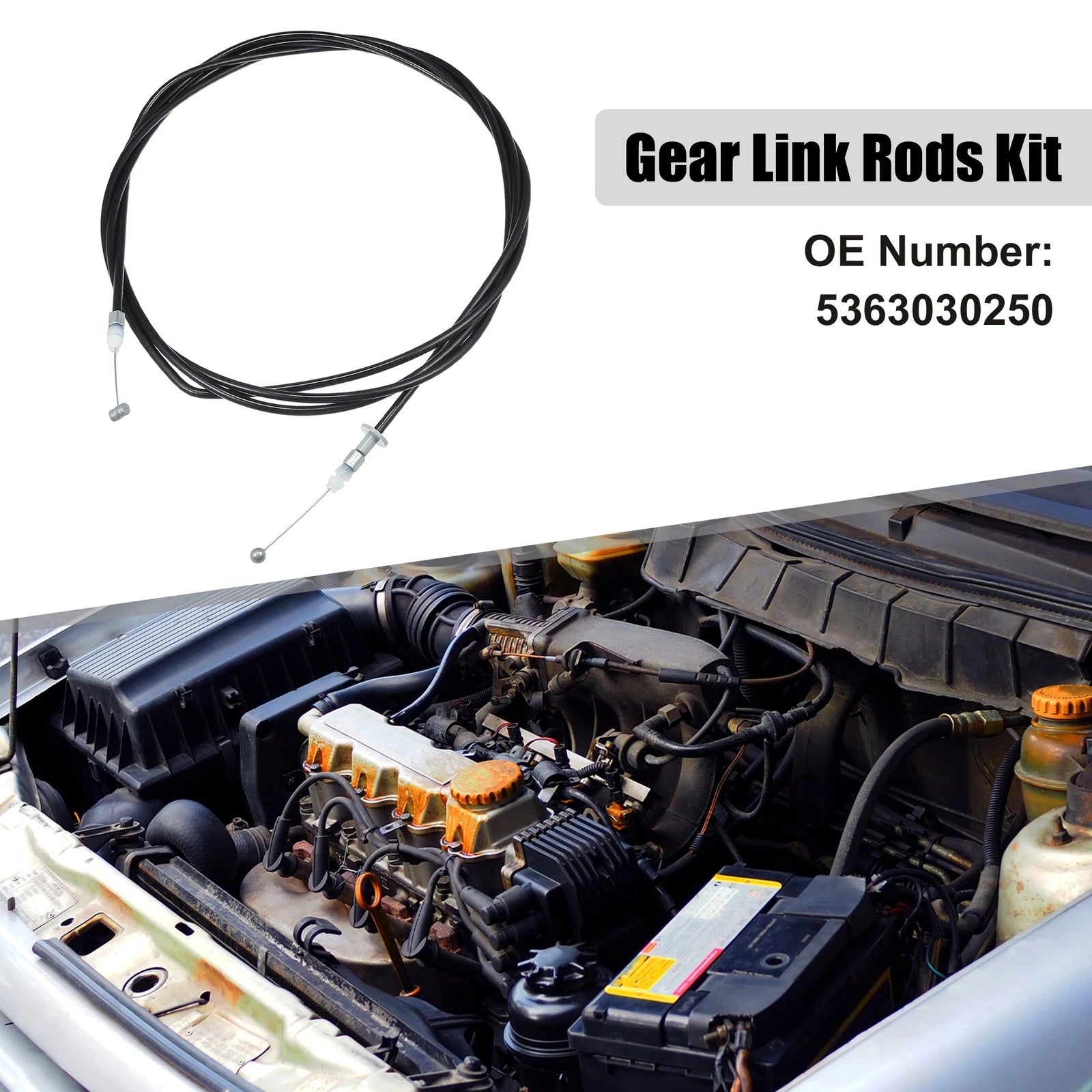 Front Hood Latch Release Cable for Lexus GS300 (1998–2005) No. 5363030250