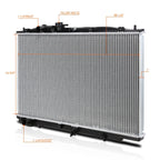 Aluminum Core Radiator for Acura TL (2004–2006) DPI-2773