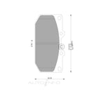 Front Disc Brake Pad Set for Subaru Forester (2000-2001)