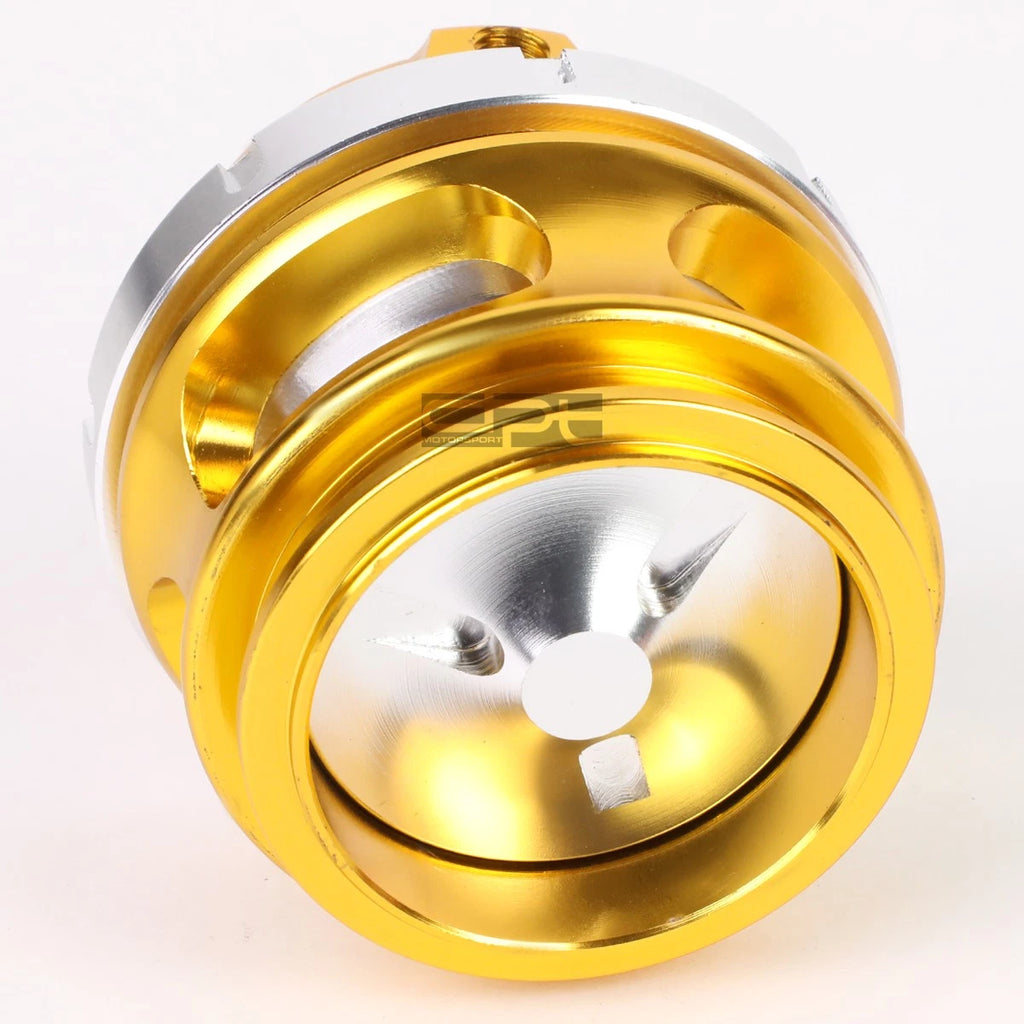 50MM Turbo Universal V-Band Aluminum Blow Off Valve (Gold, Spring, Flange)