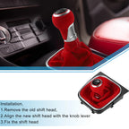 6 Speed Manual Gear Shift Knob Boot for Volkswagen Golf MK7 (2013–2018) Red