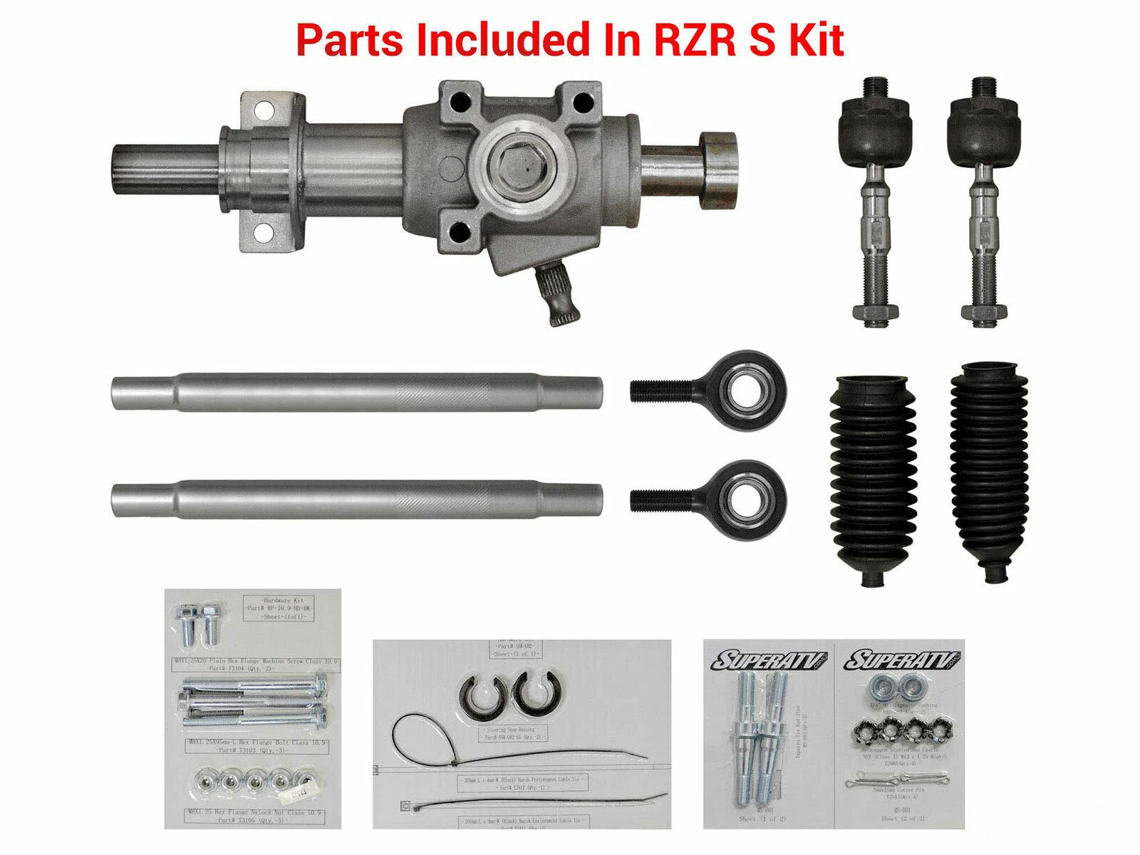 RackBoss Heavy Duty Rack & Pinion for Polaris Ranger 500 (2009–2010)