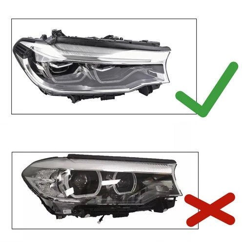 Set of 2 Adaptive LED Icon Headlights for BMW 5 Series G30 G31 M5 540i 530i (2017–2020)