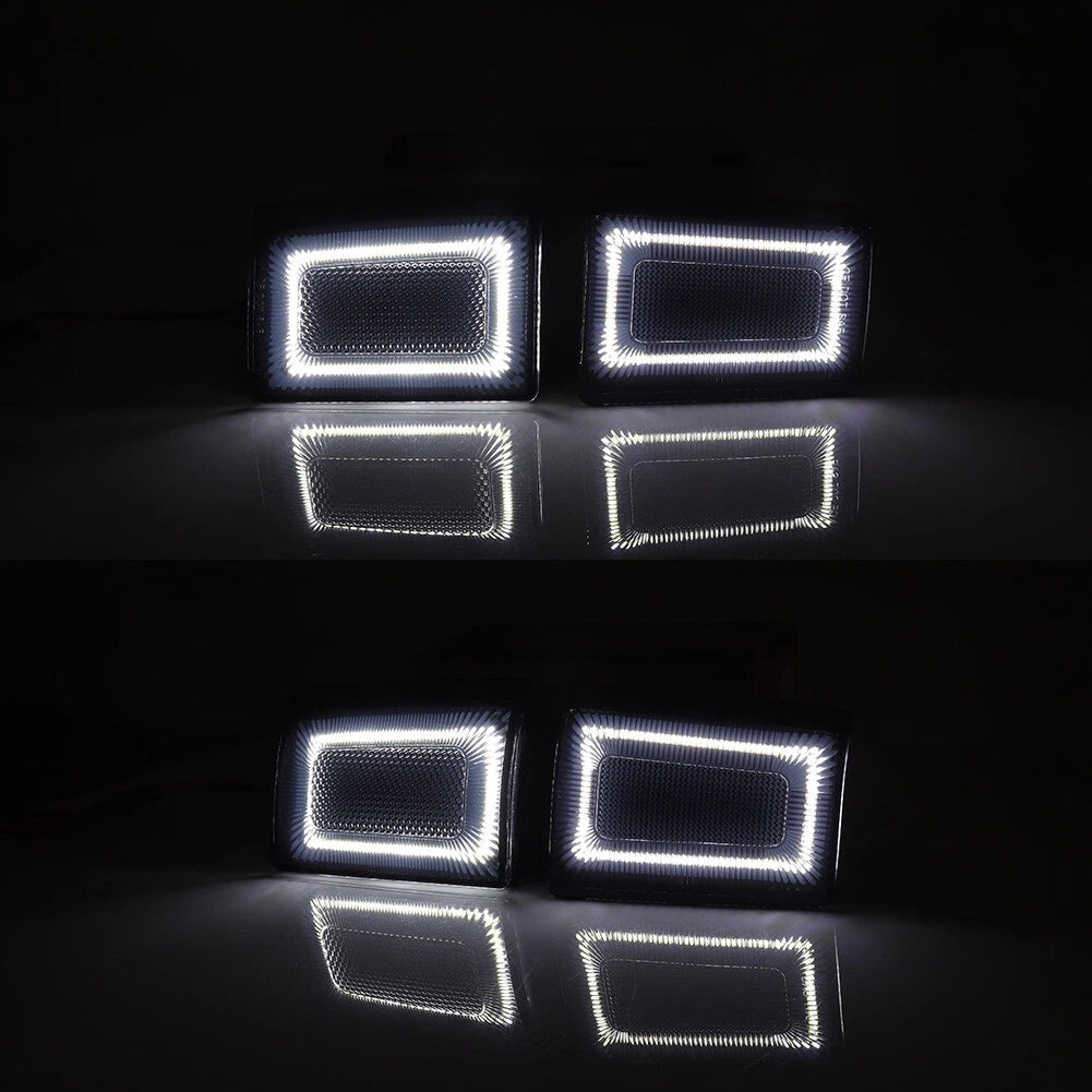 White LED Side Marker Lights for Chevrolet C/K 1500 2500 3500 Suburban Blazer