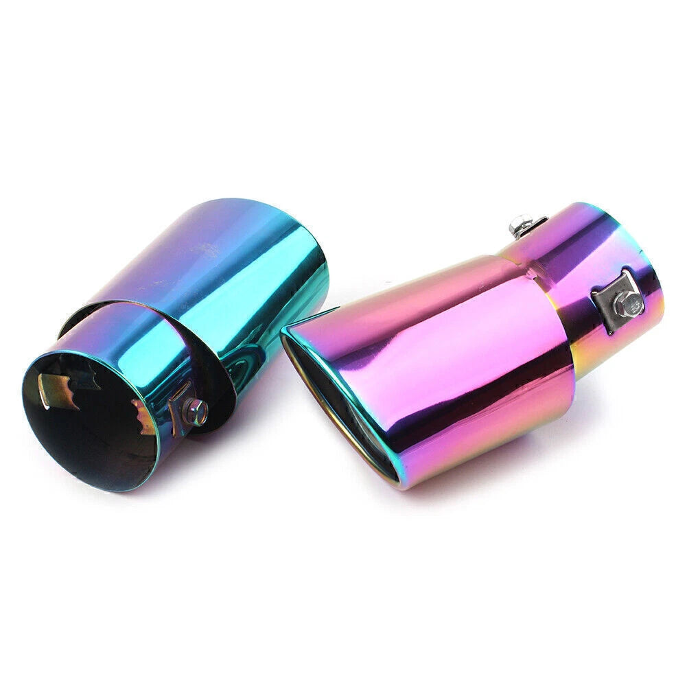 Stainless Steel Rear Exhaust Bent Pipe Tail Muffler Tip for Car