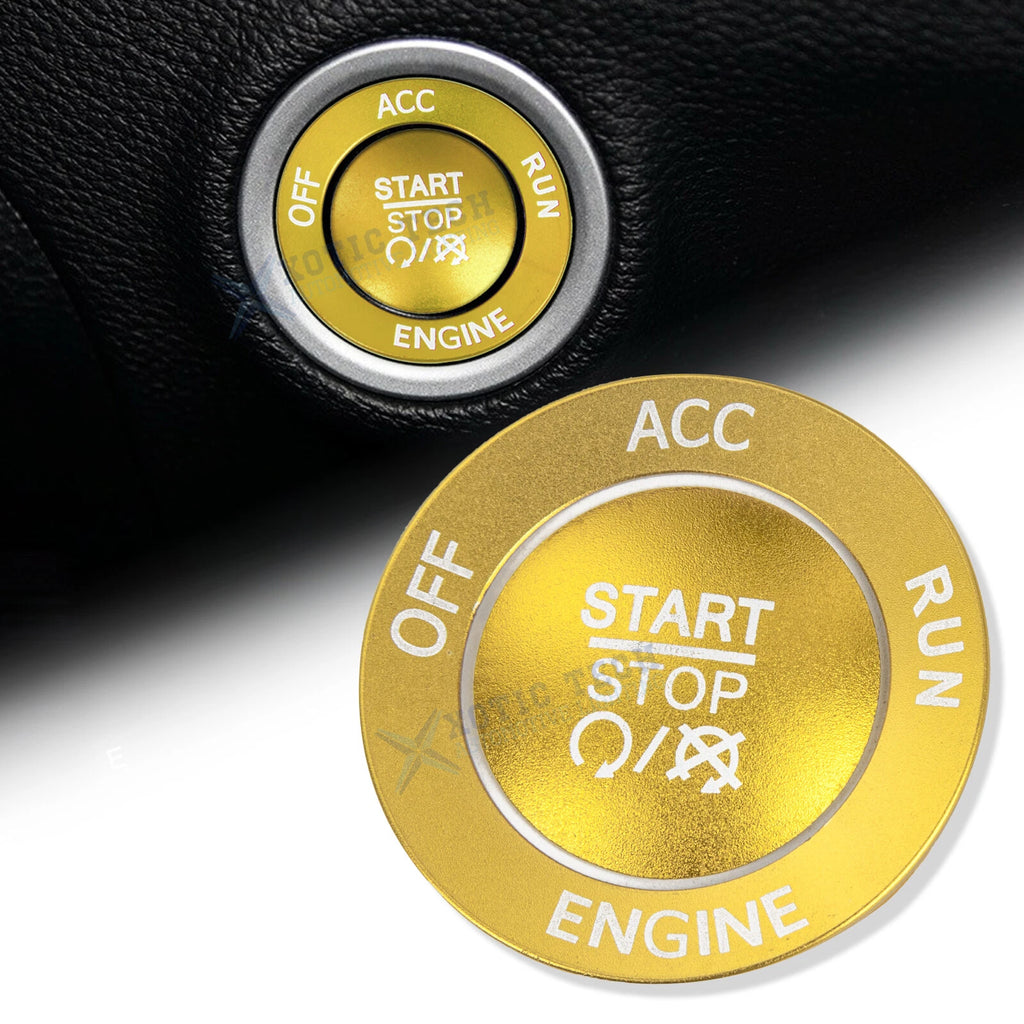 Push Start Stop Button Cover Decor Kit for Dodge Charger Challenger (2015–2023)
