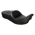 Black Rider Driver Passenger Seat for Harley Touring Street Glide (2009–2023)