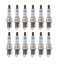 Set of 12 Bosch OE Double Iridium Spark Plugs for MB W203 C208 C209 W210