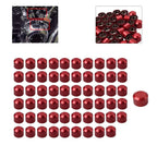 60pcs Red Engine Bolt Caps Covers for Harley Twin Cam (1999-2017)