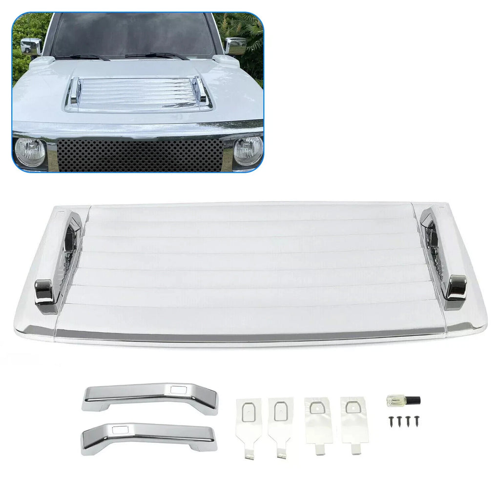 Chrome Hood Deck Vent Panel Handle Cover for Hummer H3 (2006–2010)