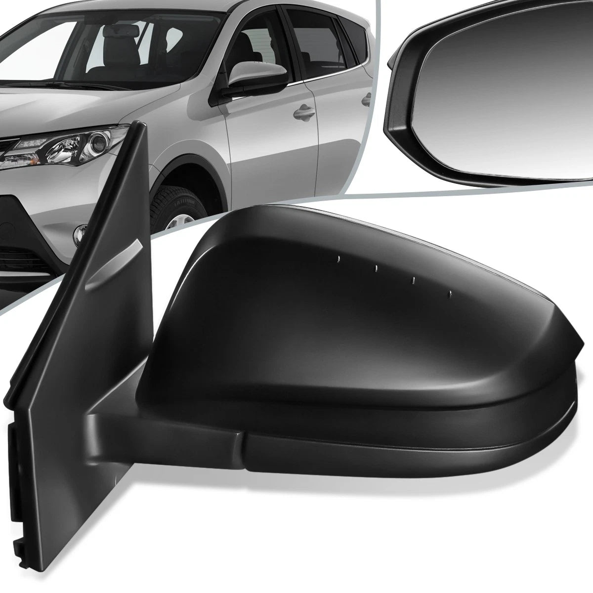 Power Side Rear View Door Mirror Left for Toyota RAV4 (2013–2015) TO1320309