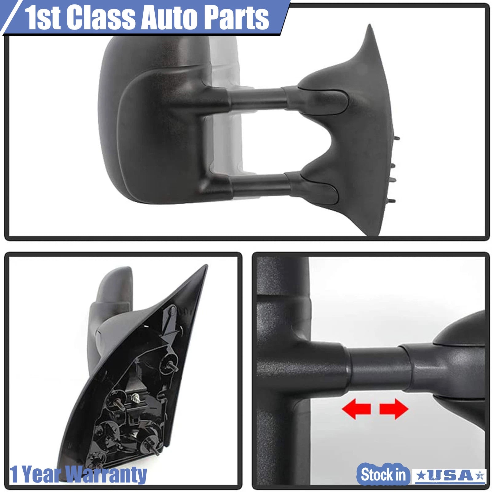 Right Side View Mirror for Ford F250 F350 F450 F550 Super Duty (1999–2007)