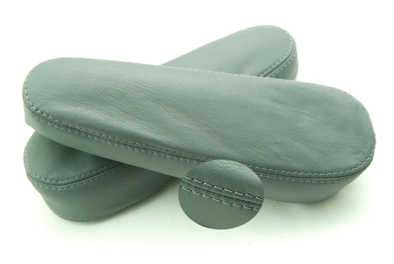 Front Seat Armrest Leather Cover for Isuzu Trooper (1992–2002) Gray