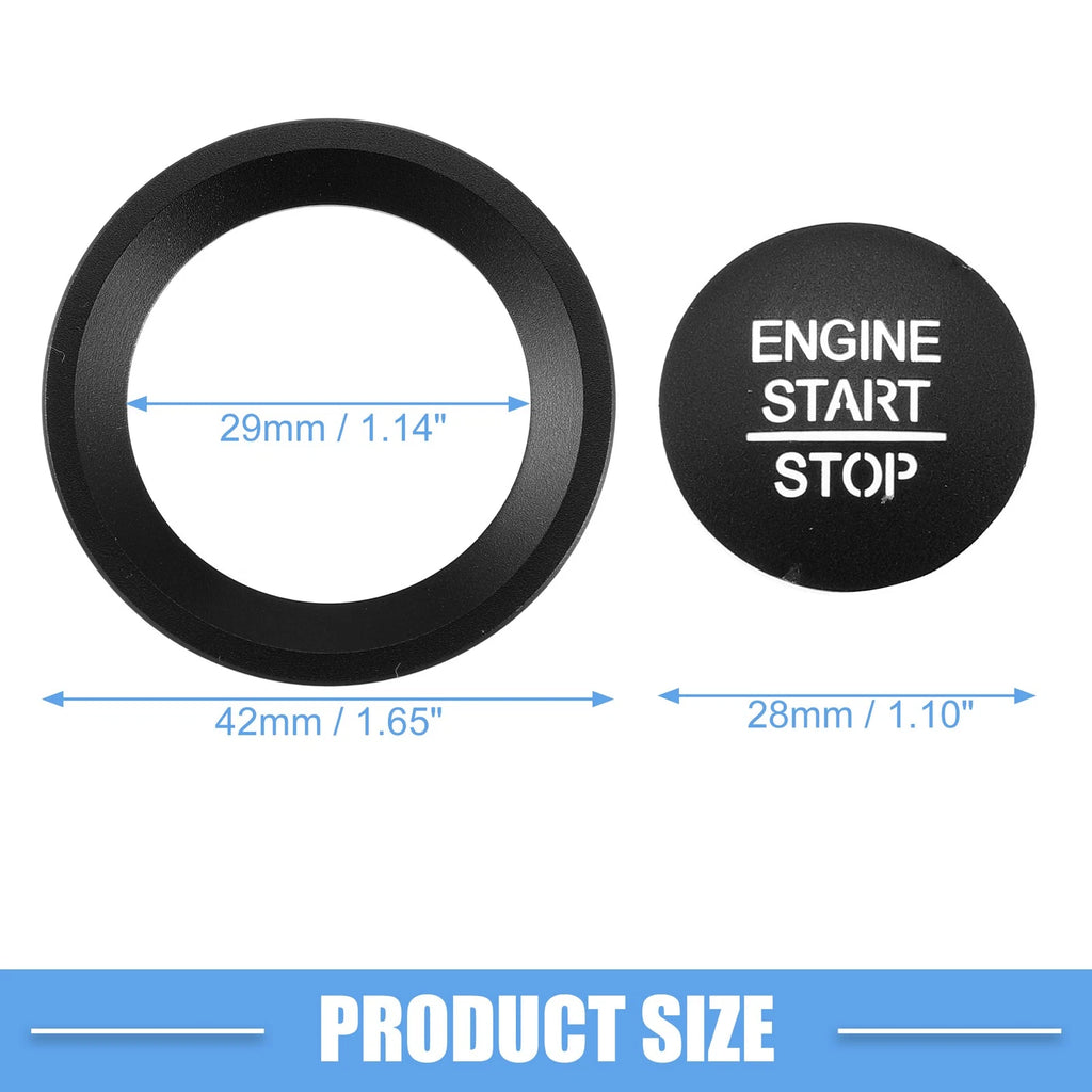 Ignition Button Trim Decal for Honda Accord (2018–2022) Black
