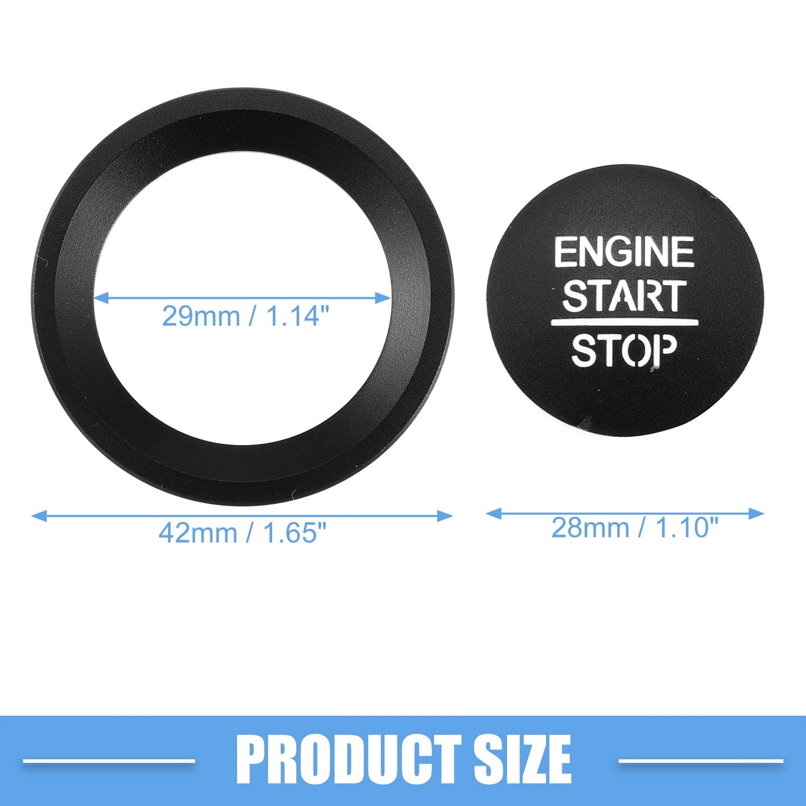 Ignition Button Trim Decal for Honda Accord (2018–2022) Black